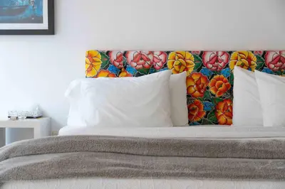 Cama o camas de una habitación en Hotel Cosijo - San Jeronimo Tlacochahuaya