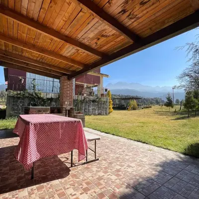 Paisaje cerca de este chalet de montaña