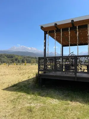 Paisaje cerca de este chalet de montaña