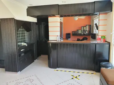 Una cocina o zona de cocina en Hotel Atlantico a 150 mts de Playa Martí