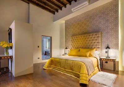 Cama o camas de una habitación en Casa Barroca