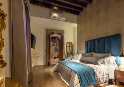 Cama o camas de una habitación en Casa Barroca