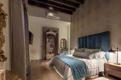 Cama o camas de una habitación en Casa Barroca