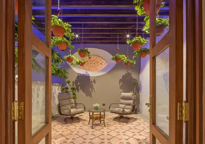 Zona de estar de Casa Barroca