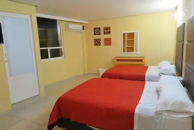 Cama o camas de una habitación en Hotel BONADAY Inn