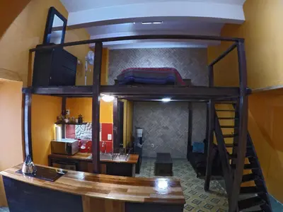 Cama o camas de una habitación en La Esmeralda Oaxaca