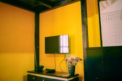 Una televisión o centro de entretenimiento en La Esmeralda Oaxaca