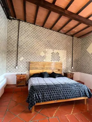 Cama o camas de una habitación en Los Cruxes