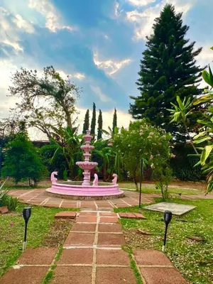 Jardín al aire libre en Los Cruxes