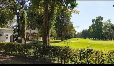Jardín al aire libre en Un oasis de tranquilidad y diversión familiar