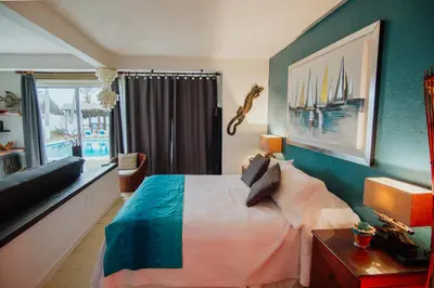 Cama o camas de una habitación en Condominio Gaudi