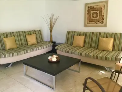 Zona de estar de Nuevo en Booking Casa Acapulco Diamante a Pasos de la Playa