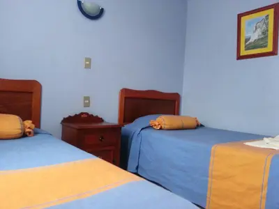 Cama o camas de una habitación en Hotel Casa Arnel