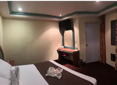 Cama o camas de una habitación en HOTEL ORION