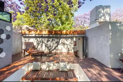 Jardín al aire libre en Siete Puertas Coyoacán