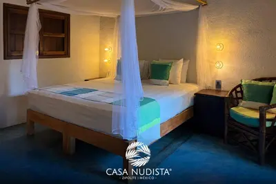 Cama o camas de una habitación en Casa Nudista - LGBT Hotel