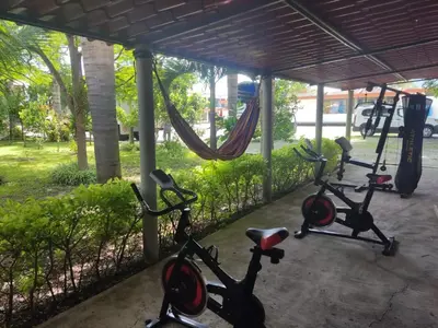 Gimnasio o instalaciones de fitness de Hotel D´ Alba