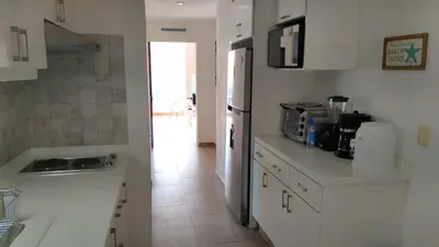 Una cocina o zona de cocina en Departamento con Preciosa Vista al Mar en Acapulco Diamante
