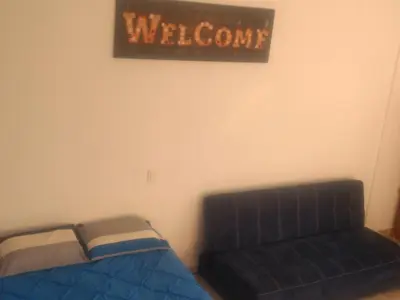Cama o camas de una habitación en Xochimilco Hermoso Departamento Loft junto a Trajineras