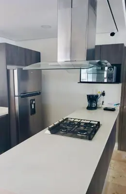 Una cocina o zona de cocina en Apartamento Le Club Acapulco