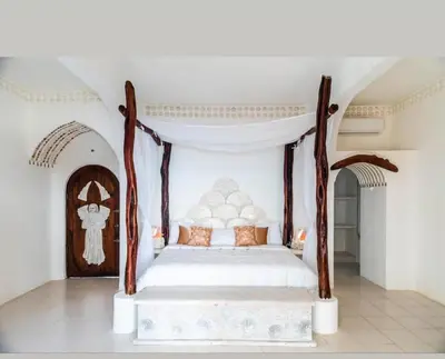 Cama o camas de una habitación en Hotel Pasión de Luna
