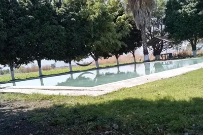 Jardín al aire libre en Lodging and camping the island