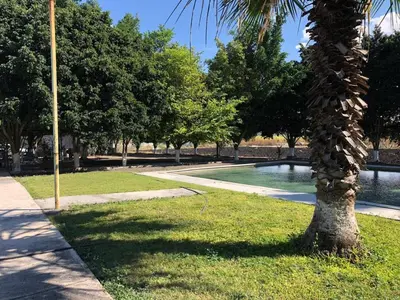 Jardín al aire libre en Lodging and camping the island