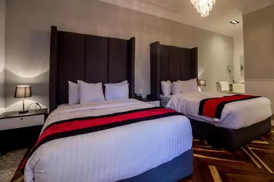 Cama o camas de una habitación en Hotel Business Real 500