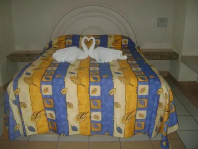 Cama o camas de una habitación en Hotel Itto Acapulco