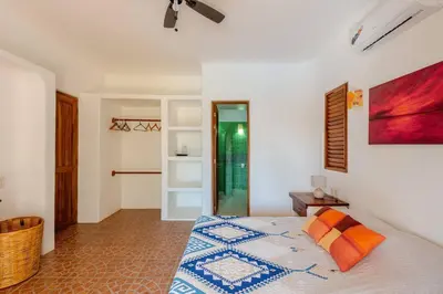 Cama o camas de una habitación en Casa Maya private villa on the beach