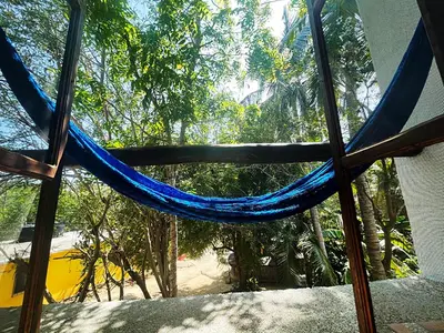 Jardín al aire libre en Departamentos Éxodo
