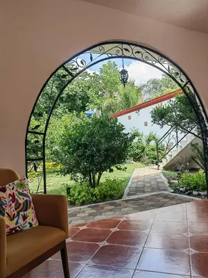 Jardín al aire libre en Hotel Muñoz de Luna