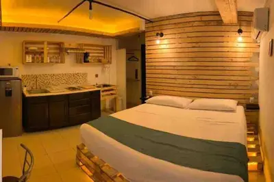 Cama o camas de una habitación en NUEVO Estudio en Playas Vicente Fox. ¡Excelente ubicación!