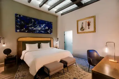 Cama o camas de una habitación en Casona 142 Hotel Boutique Orizaba