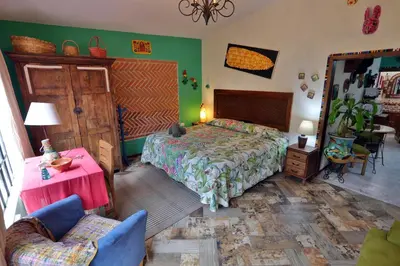 Cama o camas de una habitación en Guatemaya by Majikal B&B