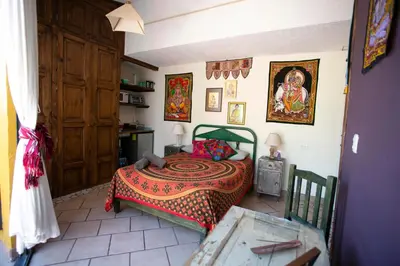 Zona de estar de Krishna by Majikal B&B
