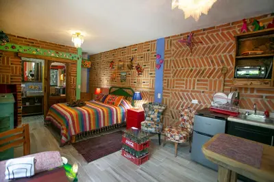 Zona de estar de Alebrijes by Majikal B&B