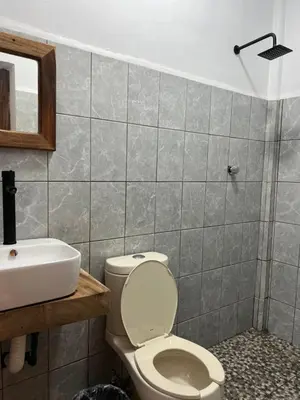 Un baño de Cabañas las Palmas Chacahua