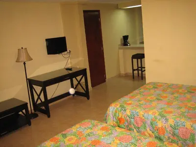 Una televisión o centro de entretenimiento en Hotel Delfines Acapulco by NG Hoteles