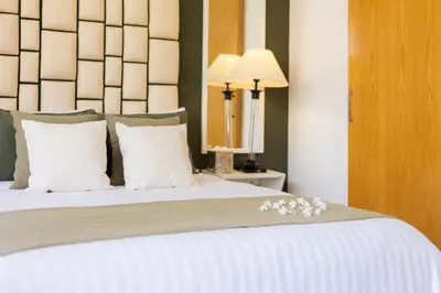 Cama o camas de una habitación en ArcoSodi Hotel Boutique
