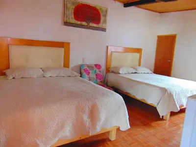 Cama o camas de una habitación en Nice Quadruple Cabin Equipped And Very Central