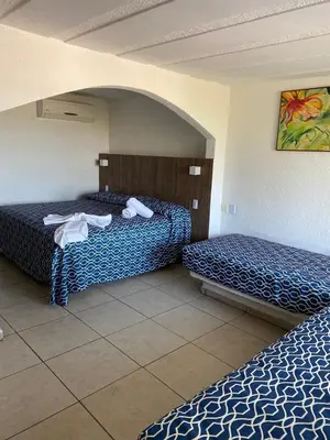 Cama o camas de una habitación en Hotel Torre Molino