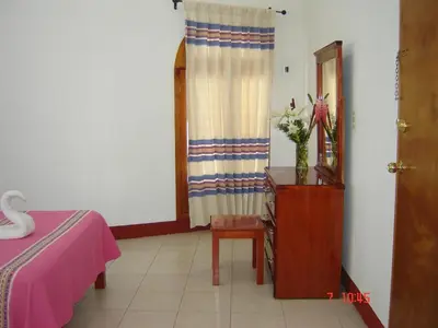Cama o camas de una habitación en Hotel De Santiago