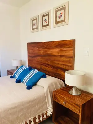 Cama o camas de una habitación en El Colorín, a condo in the heart of Huatulco