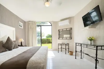 Cama o camas de una habitación en Hotel Master Club