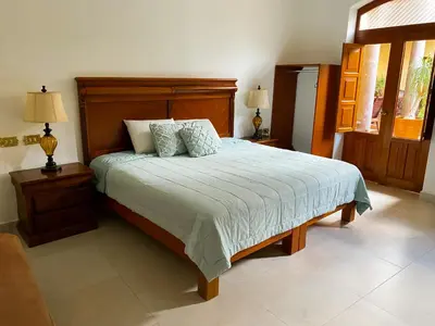 Cama o camas de una habitación en Casa aroma de café, en el corazón de Coatepec.