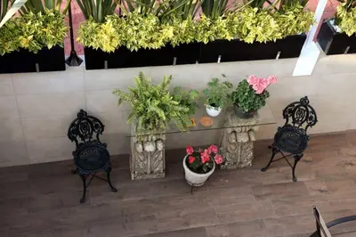 Un balcón o terraza de Departamento María Félix - Dpto de 1 Habitación con Bella terraza común - Zona tranquila en CDMX