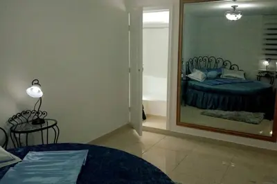 Cama o camas de una habitación en Departamento María Félix - Dpto de 1 Habitación con Bella terraza común - Zona tranquila en CDMX