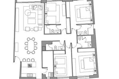 Plano de Luxurious First-Floor Apartment in Isla Residences