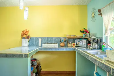 Una cocina o zona de cocina en Villas La Bella Margarita